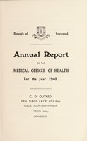 view [Report 1940] / Medical Officer of Health, Gravesend Borough.