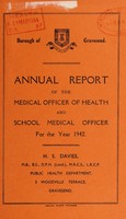 view [Report 1942] / Medical Officer of Health, Gravesend Borough.