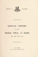 view [Report 1952] / Medical Officer of Health, Gravesend Borough.