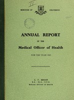 view [Report 1965] / Medical Officer of Health, Gravesend Borough.