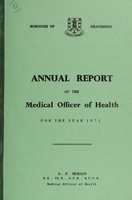 view [Report 1971] / Medical Officer of Health, Gravesend Borough.