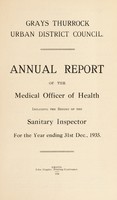 view [Report 1935] / Medical Officer of Health, Grays Thurrock U.D.C.