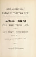 view [Report 1897] / Medical Officer of Health, Greasbrough U.D.C.