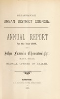 view [Report 1898] / Medical Officer of Health, Greasbrough U.D.C.