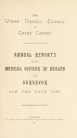 view [Report 1894] / Medical Officer of Health, Great Crosby Local Board / U.D.C.