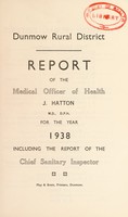 view [Report 1938] / Medical Officer of Health, Dunmow R.D.C.