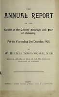 view [Report 1909] / Medical Officer of Health, Grimsby County Borough & Port.