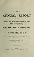 view [Report 1942] / Medical Officer of Health, Grimsby County Borough.