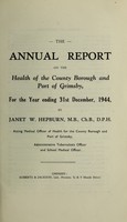 view [Report 1944] / Medical Officer of Health, Grimsby County Borough.