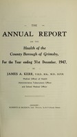 view [Report 1947] / Medical Officer of Health, Grimsby County Borough.