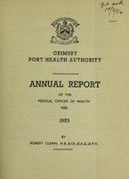 view [Report 1953] / Medical Officer of Health, Grimsby Port Health Authority.