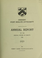 view [Report 1959] / Medical Officer of Health, Grimsby Port Health Authority.