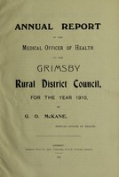 view [Report 1910] / Medical Officer of Health, Grimsby R.D.C.