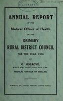 view [Report 1938] / Medical Officer of Health, Grimsby R.D.C.