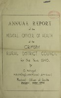 view [Report 1940] / Medical Officer of Health, Grimsby R.D.C.