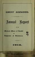 view [Report 1913] / Medical Officer of Health, Great Harwood U.D.C.