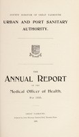 view [Report 1925] / Medical Officer of Health and Port Medical Officer of Health, Great Yarmouth Borough.