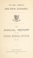 view [Report 1913] / School Medical Officer of Health, Great Yarmouth County Borough.