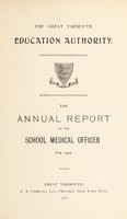 view [Report 1916] / School Medical Officer of Health, Great Yarmouth County Borough.