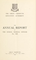 view [Report 1948] / School Medical Officer of Health, Great Yarmouth County Borough.