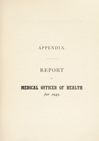 view [Report 1945] / Medical Officer of Health, Guernsey.