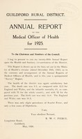 view [Report 1925] / Medical Officer of Health, Guildford R.D.C.