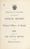 view [Report 1936] / Medical Officer of Health, Guildford U.D.C. / Borough.