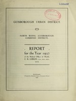 view [Report 1937] / Medical Officer of Health, Guisborough U.D.C.