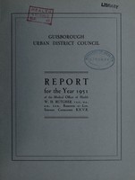 view [Report 1951] / Medical Officer of Health, Guisborough U.D.C.