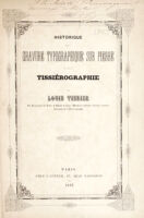 view Historique de la gravure typographique sur pierre et de la tissiérographie / [Louis Tissier].