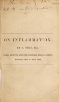 view On inflammation / by G. Thin.