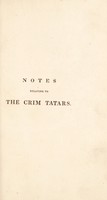 view Notes relating to the manners and customs of the Crim Tatars; written during a four years' residence among that people. With plates / By Mary Holderness.