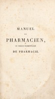 view Manuel du pharmacien / [A. Chevallier].