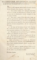 view El gobernador del estado de Jalisco a todos sus habitantes: sabed que el Congreso del mismo estado ha decretado lo siguiente ... : 1. Los actuales cursantes de la estinguida universidad abrirán y cerrarán sus matrículas en la oficina de cuenta y razon ... [etc.].