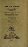 view Death's doings; consisting of numerous original compositions, in prose and verse, the friendly contributions of various writers; principally intended as illustrations of twenty four plates, designed and etched by R. Dagley / [Richard Dagley].