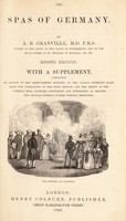 view The spas of Germany. With a supplement, i.e. 'The spas revisited' / [A.B. Granville].