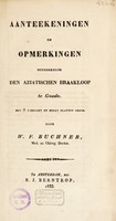 view Aanteekeningen en opmerkingen betrekkelijk den Aziatischen braakloop te Gouda / [Wihlem Friedrich Büchner].