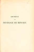 view Grundzüge der Physiologie des Menschen : mit Rücksicht auf die Gesundheitsflege und das praktische Bedürfniss des Arztes / [Johannes Ranke].