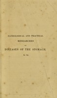 view Ricerche patologico-pratiche sulle malattie dello stomaco, delle intestina, del fegato, della milza, del pancreas, e delle ghiandole mesenteriche / Prima versione italiana di Domenico Gola ... con aggiunta del compendio della monografia di Harles sulle malattie del pancreas.