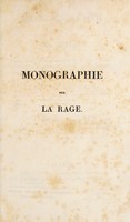 view Monographie sur la rage ... / [A.F.C. de Saint-Martin].