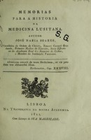 view Memorias para a historia da medicina lusitana / [José Maria Soares].