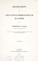 view Réflexions sur l'implantation de l'arrière-faix sur le col de la matrice / [Emmannuel Stein].