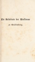 view Die Resultate der Wassercur zu Gräfenberg.... / [Ernst Friedrich Melzer].