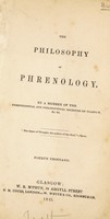 view The philosophy of phrenology / By a member of the Phrenological and Philosophical Societies of Glasgow, etc. [i.e. Robert Hunter].