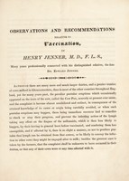 view Observations and recommendations relative to vaccination / [Henry Jenner].