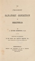 view The present sanatory condition of Birkenhead / [James Hunter Robertson].