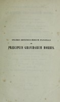 view Specimen obstetrico-medicum inaugurale de praecipuis gravidarum morbis / [Adrianus Romeyn].