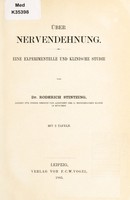 view Über Nervendehnung : Eine experimentelle und klinische Studie / [Roderich Stintzing].