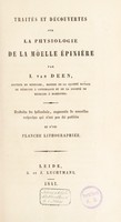 view Traités et découvertes sur la physiologie de la möelle épinière / Traduits du hollandois, augmentés de nouvelles recherches.