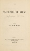 view The faculties of birds / [Anon].